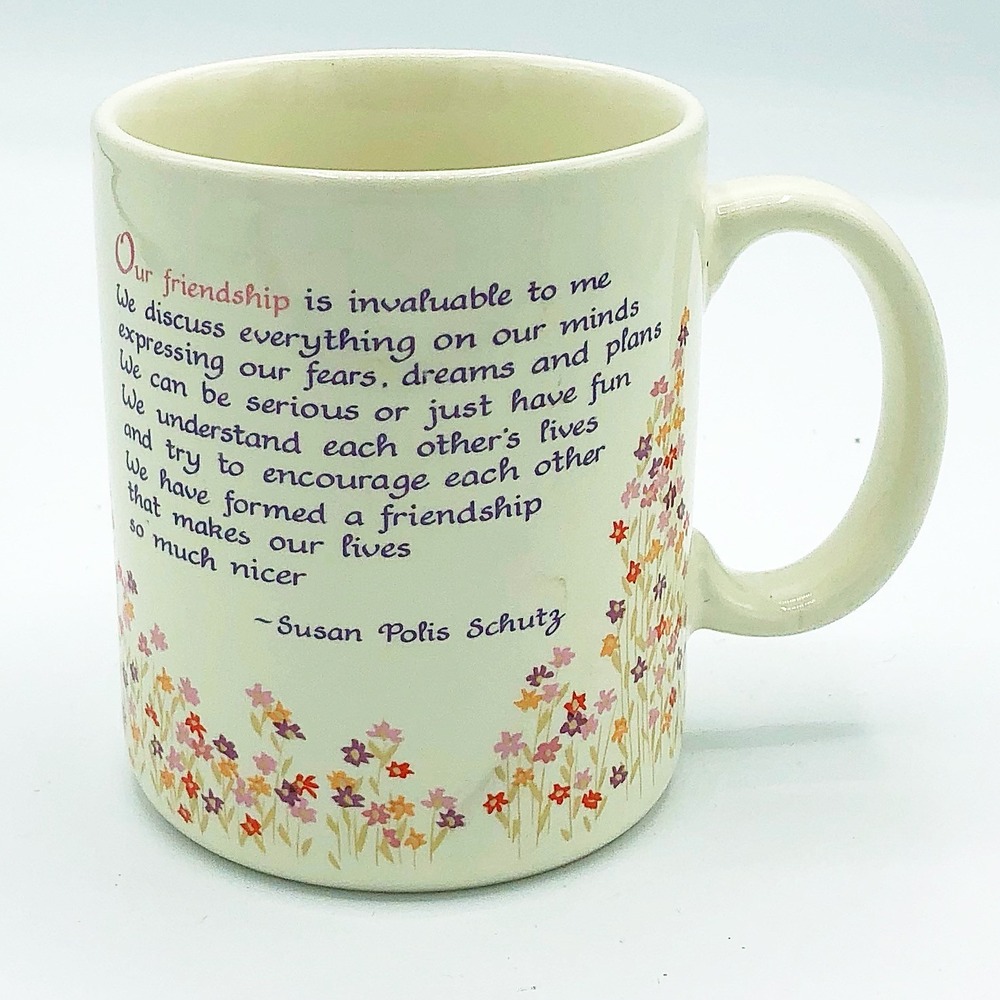 Papel Blue Mountain Arts Friendship Quote Susan Polis Schutz Mug